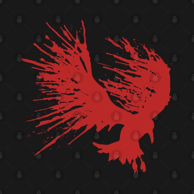 Blood Splatter Bird by thinkcrap