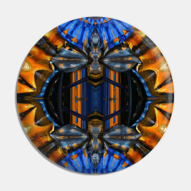 Kaleidoscope Bees Design Pin by Preston James Designs