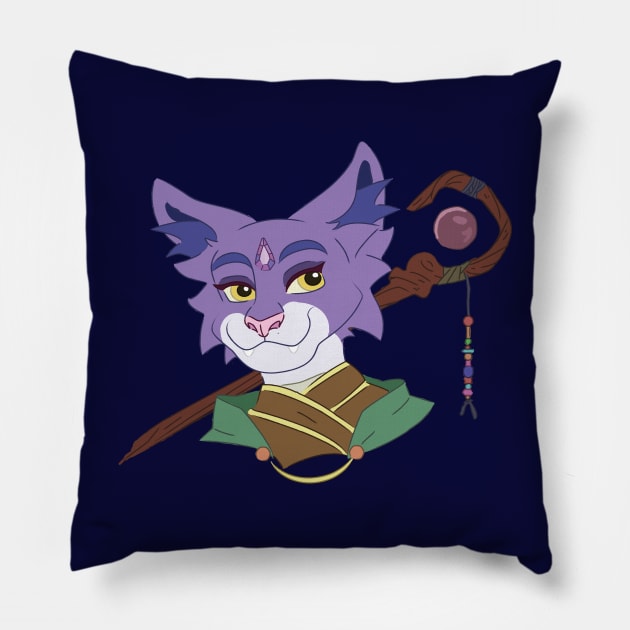 A Mage Will Rise Pillow by Textual