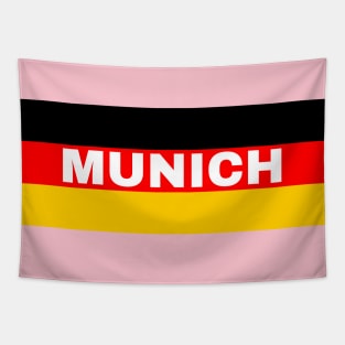 Munich City in German Flag Tapestry