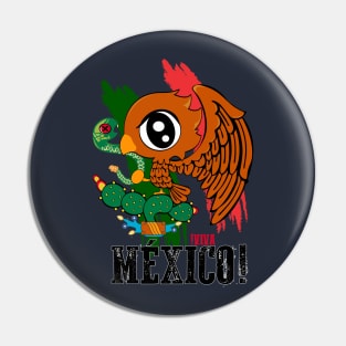 Viva mexico bandera kawaii Pin