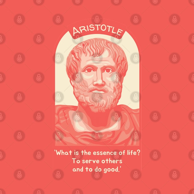 Aristotle Portrait and Quote by Slightly Unhinged