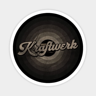 Kraftwerk First Name Retro Tape Pattern Vintage Styles Magnet