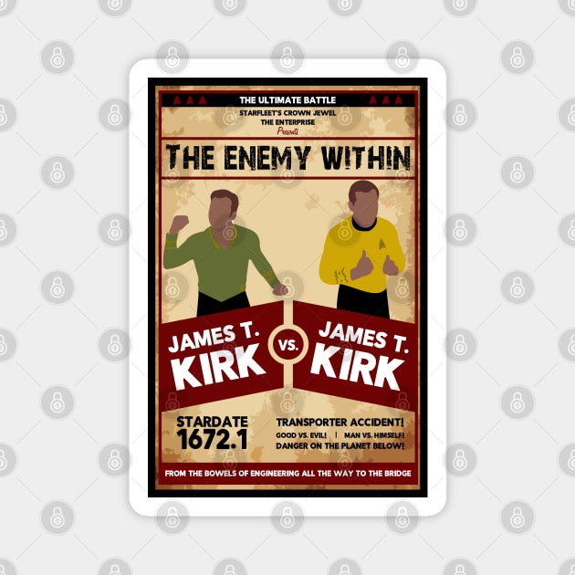 Kirk vs. Kirk Magnet by doctorheadly