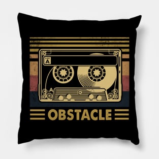 Flowers Graphic Obstacle Proud Name 70s 80s 90s Vintage Styles Pillow