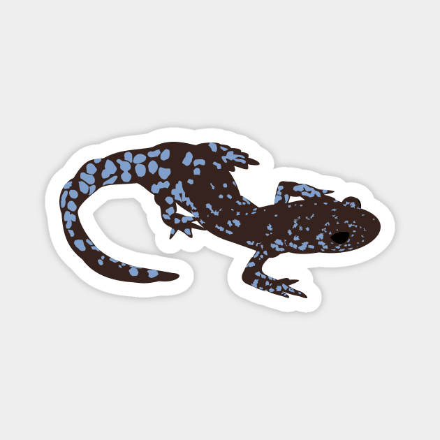 Blue Spotted Salamander Magnet by stargatedalek