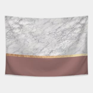 Black and gold marble III Tapestry