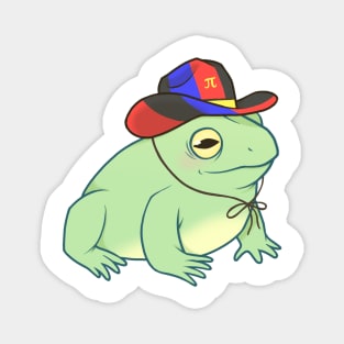 Polyamory Pride Cowboy Frog Magnet