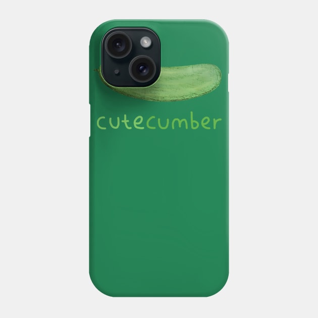 Cutecumber Phone Case by Sophie Corrigan