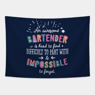 An awesome Bartender Gift Idea - Impossible to Forget Quote Tapestry