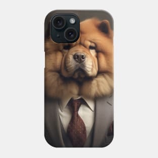 Chow Chow Dog in Suit Phone Case