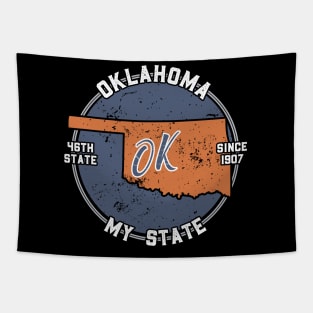 Oklahoma My State Patriot State Tourist Gift Tapestry