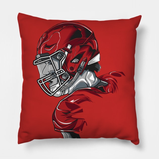 Football player Pillow by SahibSingh-SBS