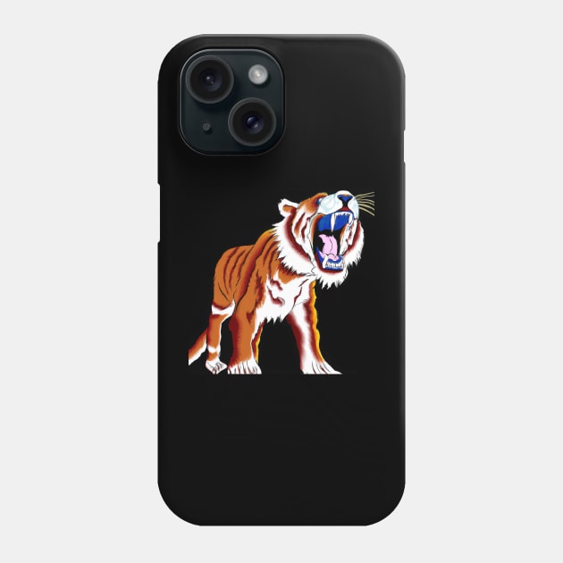 Saber-Toothed Tiger Phone Case by Imutobi