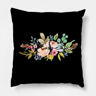 Courageous Floral Tee Pillow