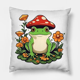 Frog Fungus Pillow