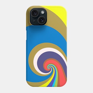 Earth Pastel Color Retro Twirl Pattern Phone Case