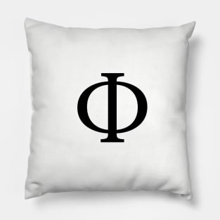 Phi Greek Letter Pillow