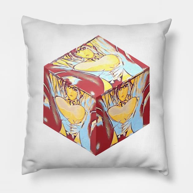 Meiko Shiraki Painting_Box Pillow by Hybrid Visual