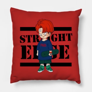 Trunks hardcore kids goes straight edge Pillow
