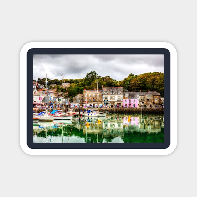 Padstow Harbor Reflection Magnet by tommysphotos