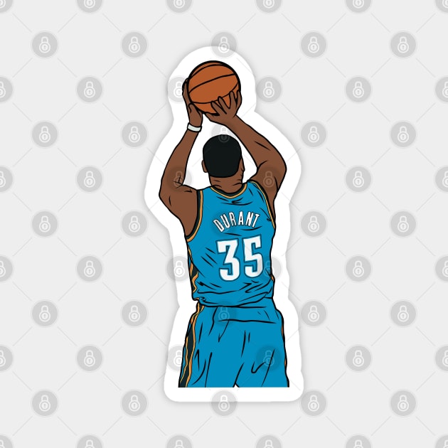 Kevin Durant Jumpshot Magnet by rattraptees