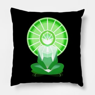 Aura Green Meditation 05 Pillow