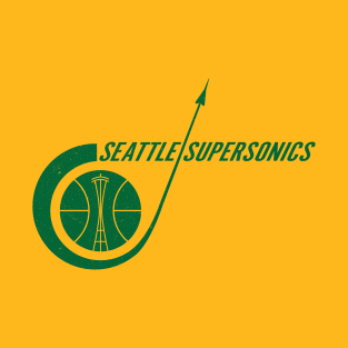 Historic Seattle Supersonics Basketball T-Shirt