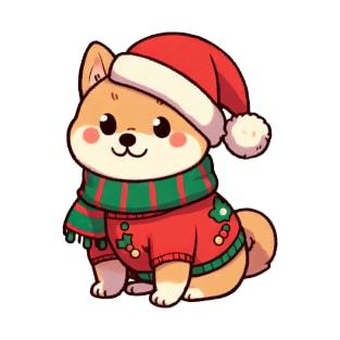 Cute Christmas Shiba T-Shirt