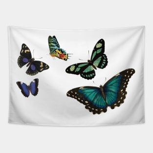 Blue Butterflies Tapestry