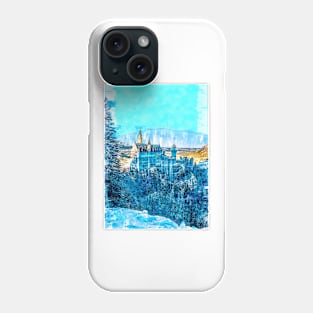 Blue Ice Vintage Castle. For Vintage Castle Lovers. Phone Case