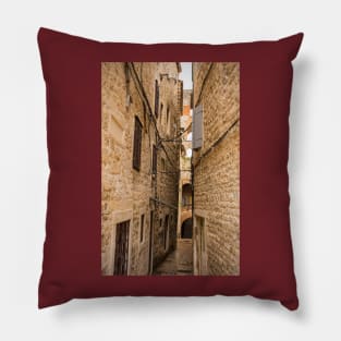 Street in Split, Croatia Pillow