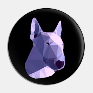 Bull Terrier in purple Pin