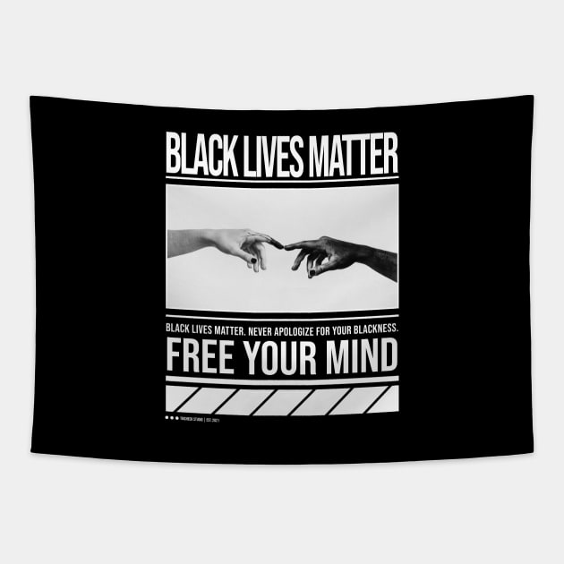 Black Lives Matter | Free Your Mind Tapestry by TricheckStudio