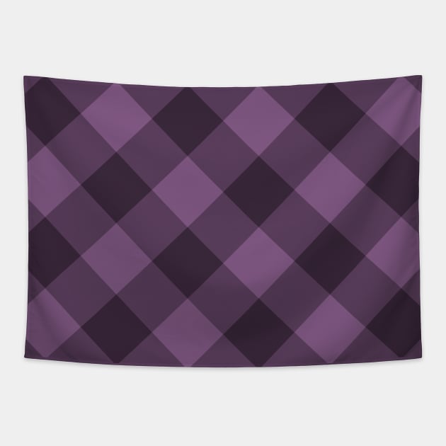 Purple Plaid (V1) Tapestry by PlaidDesign