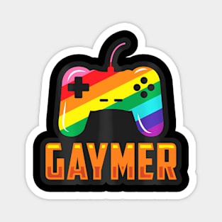 Gaymer LGBTQIA+ Gamer Game Controller Video Games Magnet