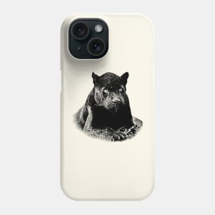 Black jaguar Phone Case