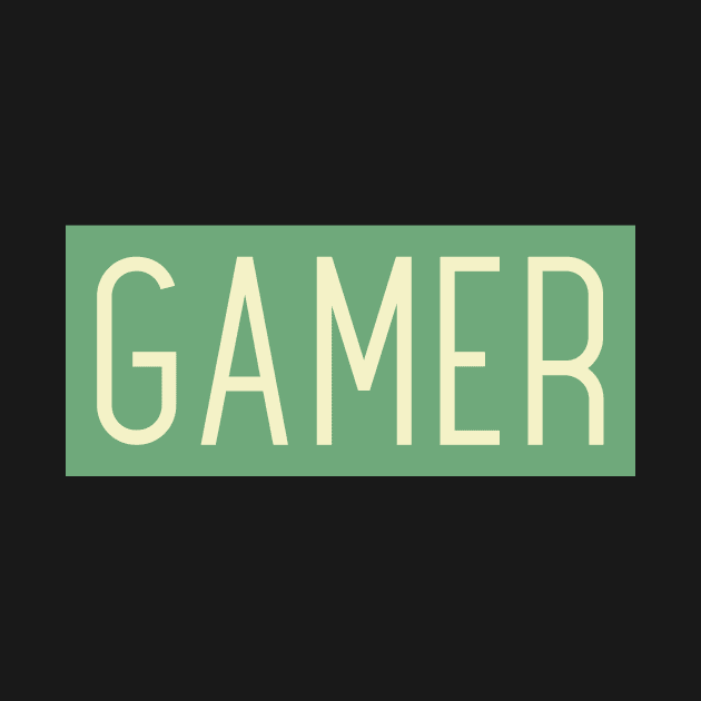 Gamer minimalist by Derek Player One