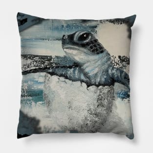 Hatching Turtle - baby sea turtle, reptiles Pillow