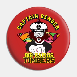 "Captain Bender" - Sleep Baseball Pin