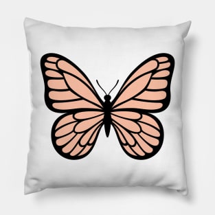 Light brown butterfly Pillow