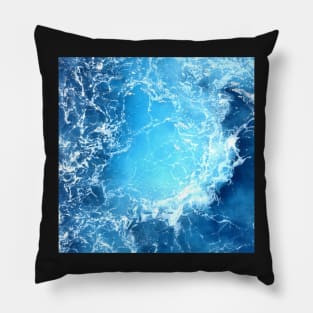 Majestic Deep Blue Ocean Pillow