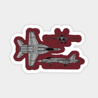 F-18 Hornet Tri-view Magnet