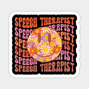 Speech Therapist Vintage Retro SLP Magnet