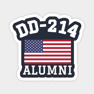 Patriotic DD-214 Alumni Magnet