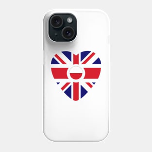 British Polish Multinational Patriot Flag Series (Heart) Phone Case