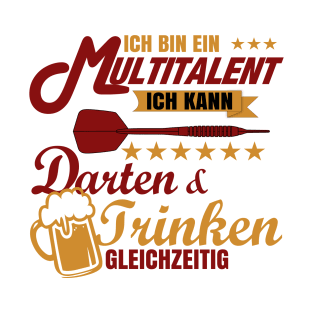 Darts und Trinken gleichzeitig T-Shirt