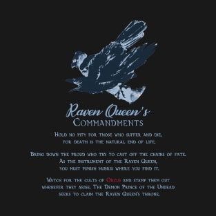 Raven Queen's Commandments (Dark) T-Shirt