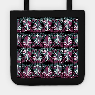 Fuschia Nouveau Fans Tote