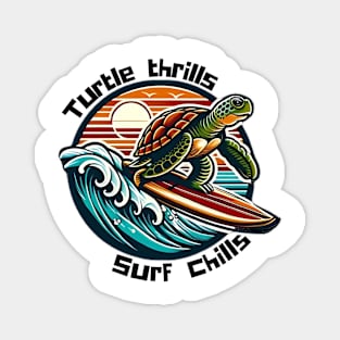 Surfing Turtle Magnet